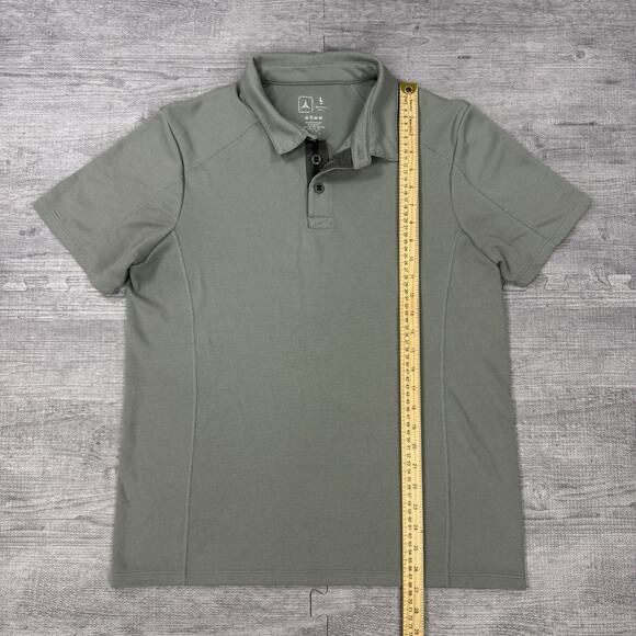 Triple Aught Design Caliber Polo shirt Men Sz L USA Technical Performance Gray - Picture 3 of 10